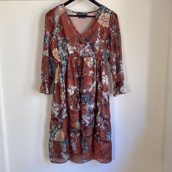 HEMANT & NANDITA  Zeri Peasant Dress - Picture 16 of 16